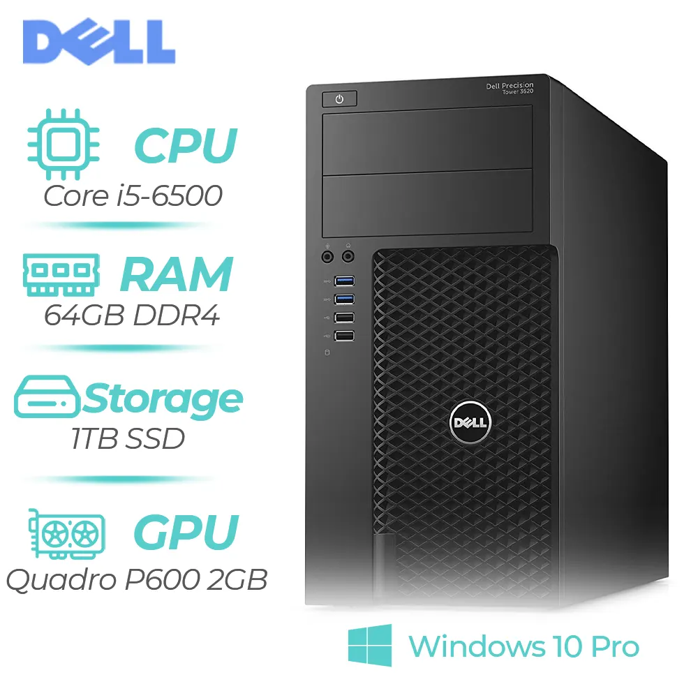 Dell Precision T3600 Tour Intel Xeon E5-1620 3.60GHz / 3.80GHz 8GB