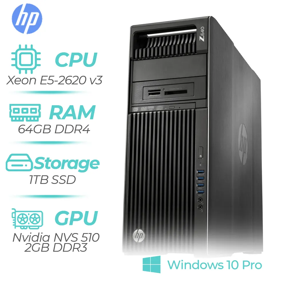 WorkStation HP Z620 Intel Xeon E5-2690v2 3.00GHz / 3.60GHz 16GB